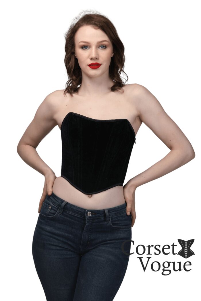 Chic Black Corset Top - Image 1