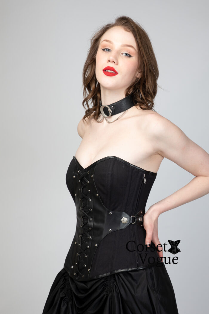Gothic Black Waist-Reducing Corset - Image 1