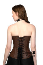 Vintage Charm: Brown Steampunk Corset - Image 2
