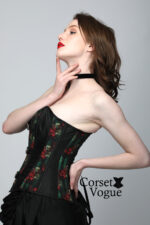 Gothic Printed Over Bust Corset - Image 3