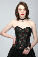 Gothic Printed Over Bust Corset - Image 2