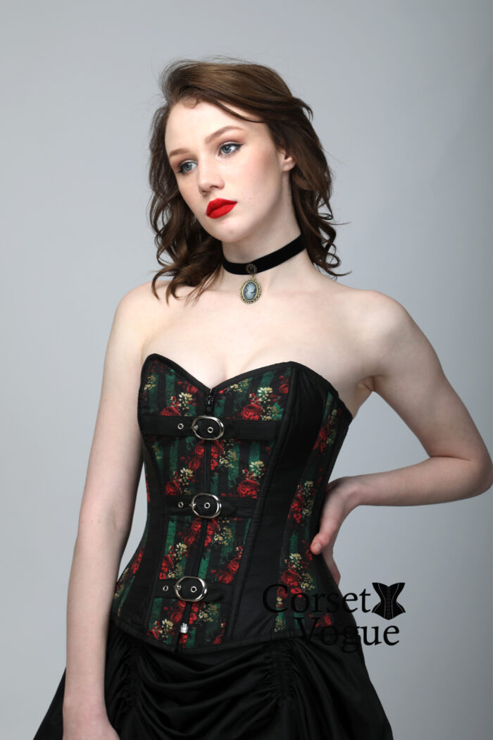 Gothic Printed Over Bust Corset - Image 1