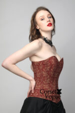 Elegant Damask: Printed Waist Trainer Corset - Image 3