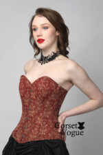 Elegant Damask: Printed Waist Trainer Corset - Image 4
