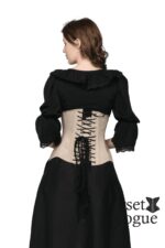 Faux Leather Waist Trainer Under Bust - Image 4