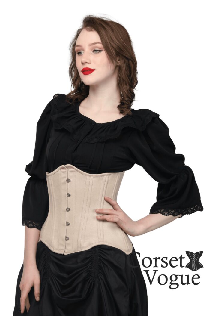 Faux Leather Waist Trainer Under Bust - Image 2