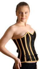 Amara Black Original Steel Boned Over Bust Corset - Image 3